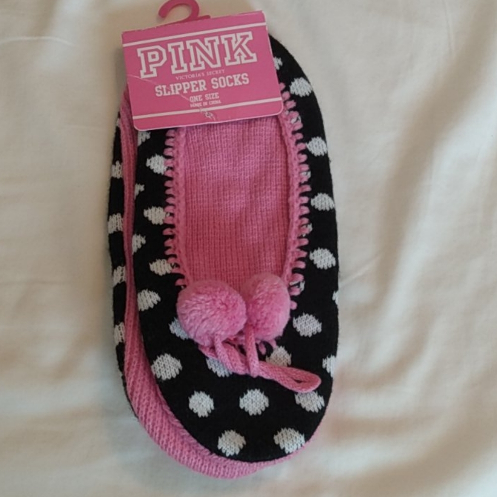 PINK VS slipper socks